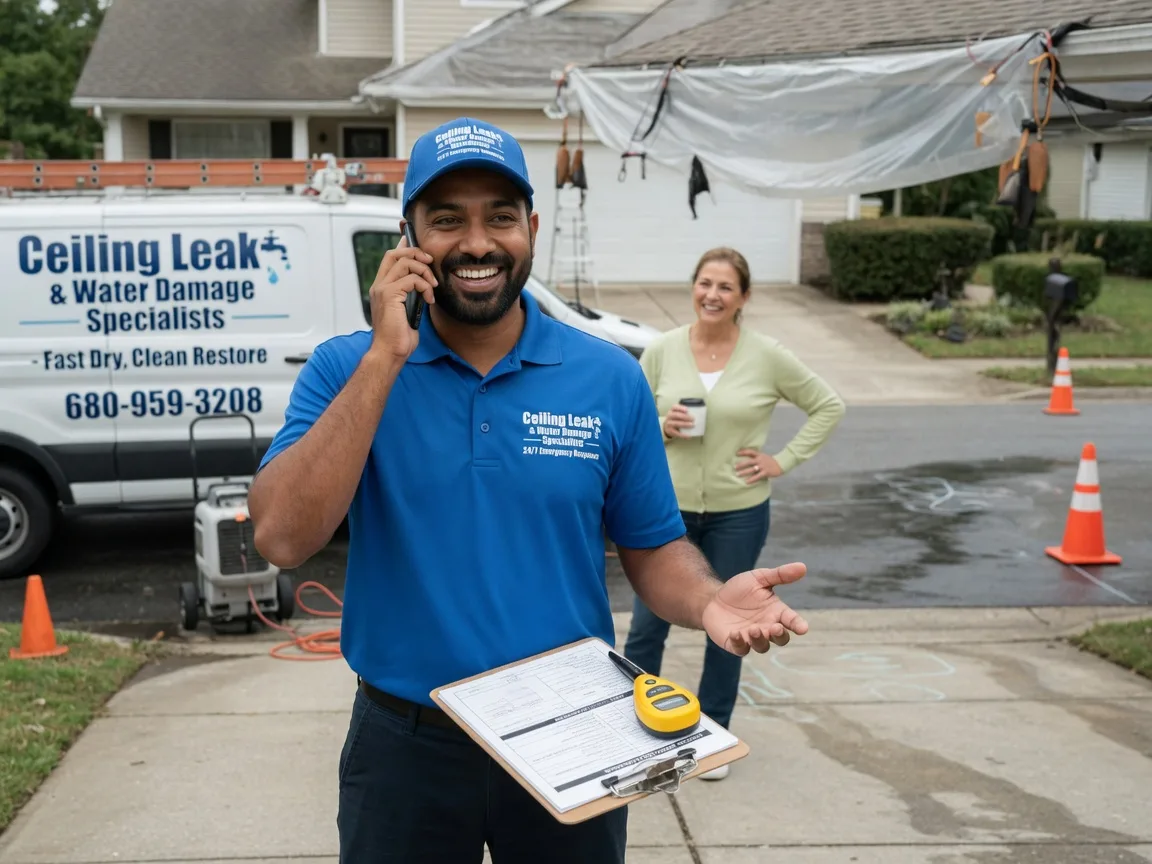 Ceiling Leak Cleanup Oakland, ME FAQs